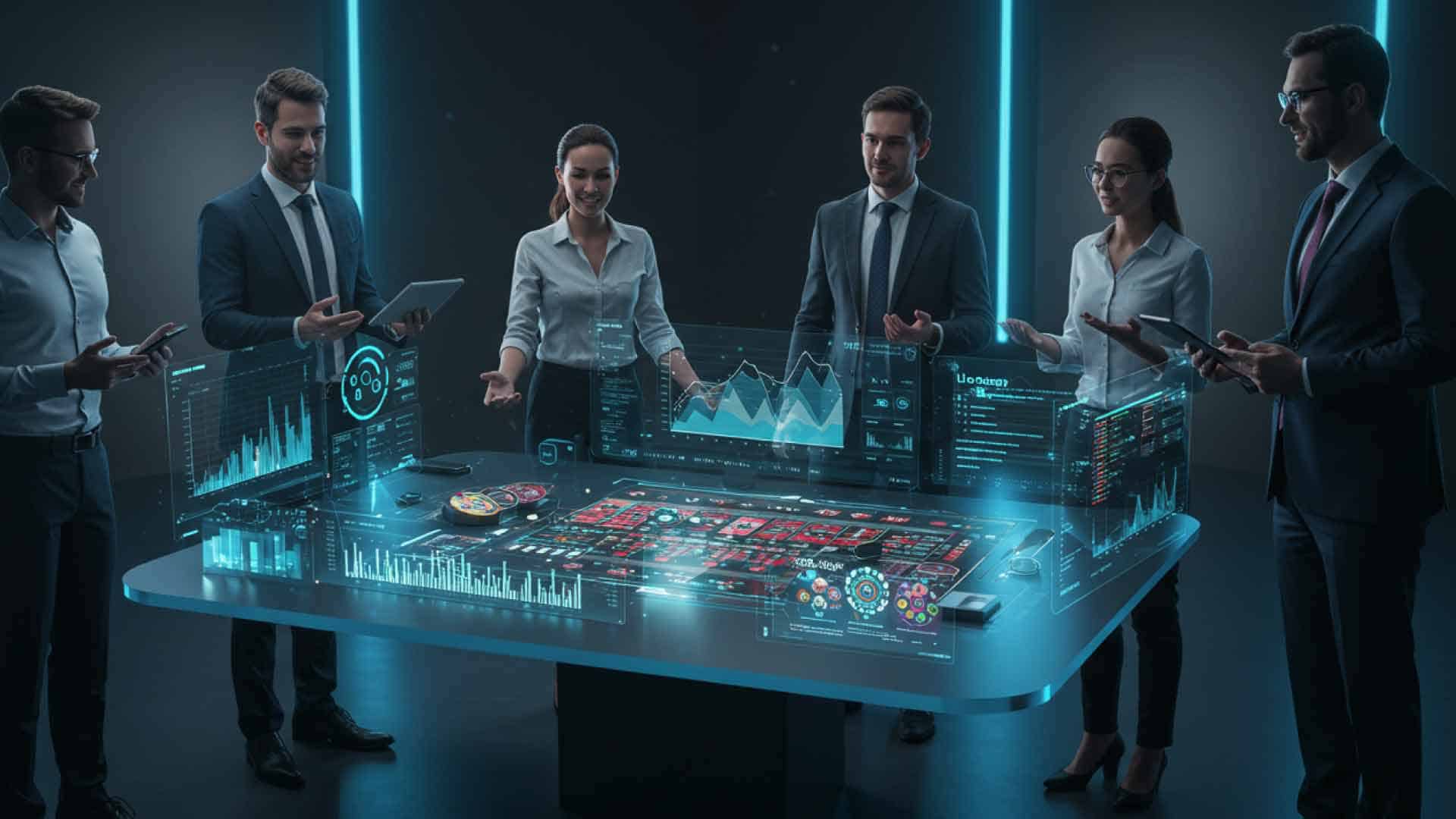 Equipo especializado de VirtualSoft comprometido con la innovación y el desarrollo tecnológico en el sector de apuestas y casinos online